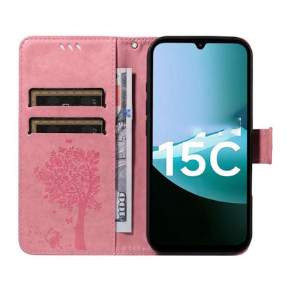 Tree & Cat Embossed Pattern Flip Leather Phone Case, For Redmi 15C 5G / 4G Global 171mm, For Redmi A5 4G 173.3mm, For Redmi Note 14S 4G / Note 13 Pro 4G, For Redmi K80 / K80 Pro, For Redmi Note 14 4G Global 163.25mm, For Redmi Note 14 5G               ...