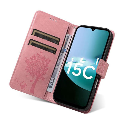 Tree & Cat Embossed Pattern Flip Leather Phone Case, For Redmi 15C 5G / 4G Global 171mm, For Redmi A5 4G 173.3mm, For Redmi Note 14S 4G / Note 13 Pro 4G, For Redmi K80 / K80 Pro, For Redmi Note 14 4G Global 163.25mm, For Redmi Note 14 5G               ...