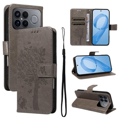 Tree & Cat Embossed Pattern Flip Leather Phone Case, For Redmi Turbo 5 Max 5G, For Redmi Turbo 5 5G / Poco X8 Pro 5G, For Redmi K90 Pro Max/Poco F8 Ultra, For Redmi K90 / Poco F8 Pro, For Redmi 15C 5G / 4G EU 173mm                                      ...