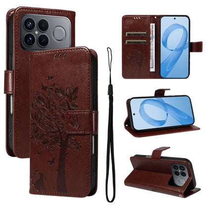 Tree & Cat Embossed Pattern Flip Leather Phone Case, For Redmi Turbo 5 Max 5G, For Redmi Turbo 5 5G / Poco X8 Pro 5G, For Redmi K90 Pro Max/Poco F8 Ultra, For Redmi K90 / Poco F8 Pro, For Redmi 15C 5G / 4G EU 173mm                                      ...