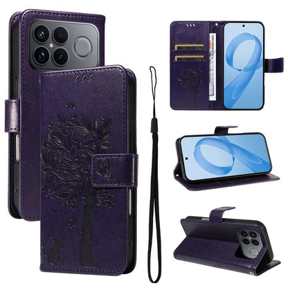 Tree & Cat Embossed Pattern Flip Leather Phone Case, For Redmi Turbo 5 Max 5G, For Redmi Turbo 5 5G / Poco X8 Pro 5G, For Redmi K90 Pro Max/Poco F8 Ultra, For Redmi K90 / Poco F8 Pro, For Redmi 15C 5G / 4G EU 173mm                                      ...