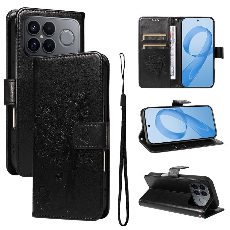 Tree & Cat Embossed Pattern Flip Leather Phone Case, For Redmi Turbo 5 Max 5G, For Redmi Turbo 5 5G / Poco X8 Pro 5G, For Redmi K90 Pro Max/Poco F8 Ultra, For Redmi K90 / Poco F8 Pro, For Redmi 15C 5G / 4G EU 173mm                                      ...