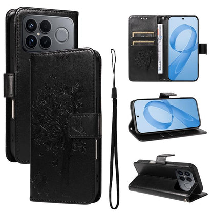 Tree & Cat Embossed Pattern Flip Leather Phone Case, For Redmi Turbo 5 Max 5G, For Redmi Turbo 5 5G / Poco X8 Pro 5G, For Redmi K90 Pro Max/Poco F8 Ultra, For Redmi K90 / Poco F8 Pro, For Redmi 15C 5G / 4G EU 173mm                                      ...