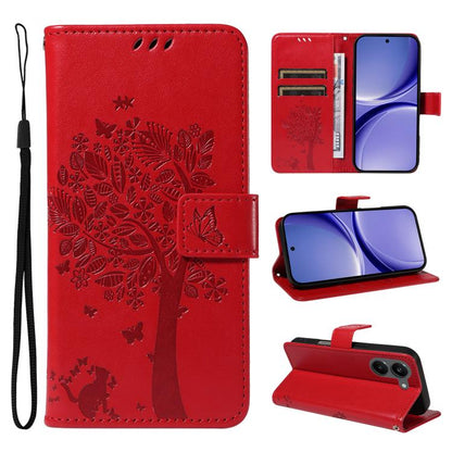 Tree & Cat Embossed Pattern Flip Leather Phone Case, For Redmi Turbo 5 Max 5G, For Redmi Turbo 5 5G / Poco X8 Pro 5G, For Redmi K90 Pro Max/Poco F8 Ultra, For Redmi K90 / Poco F8 Pro, For Redmi 15C 5G / 4G EU 173mm                                      ...