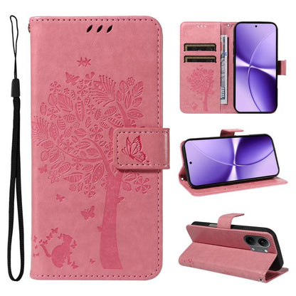 Tree & Cat Embossed Pattern Flip Leather Phone Case, For Redmi Turbo 5 Max 5G, For Redmi Turbo 5 5G / Poco X8 Pro 5G, For Redmi K90 Pro Max/Poco F8 Ultra, For Redmi K90 / Poco F8 Pro, For Redmi 15C 5G / 4G EU 173mm                                      ...