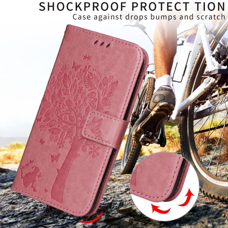 Tree & Cat Embossed Pattern Flip Leather Phone Case, For Redmi Turbo 5 Max 5G, For Redmi Turbo 5 5G / Poco X8 Pro 5G, For Redmi K90 Pro Max/Poco F8 Ultra, For Redmi K90 / Poco F8 Pro, For Redmi 15C 5G / 4G EU 173mm                                      ...