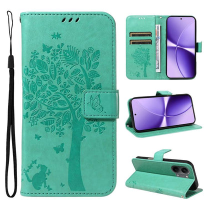 Tree & Cat Embossed Pattern Flip Leather Phone Case, For Redmi Turbo 5 Max 5G, For Redmi Turbo 5 5G / Poco X8 Pro 5G, For Redmi K90 Pro Max/Poco F8 Ultra, For Redmi K90 / Poco F8 Pro, For Redmi 15C 5G / 4G EU 173mm                                      ...