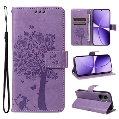 Tree & Cat Embossed Pattern Flip Leather Phone Case, For Redmi Turbo 5 Max 5G, For Redmi Turbo 5 5G / Poco X8 Pro 5G, For Redmi K90 Pro Max/Poco F8 Ultra, For Redmi K90 / Poco F8 Pro, For Redmi 15C 5G / 4G EU 173mm                                      ...