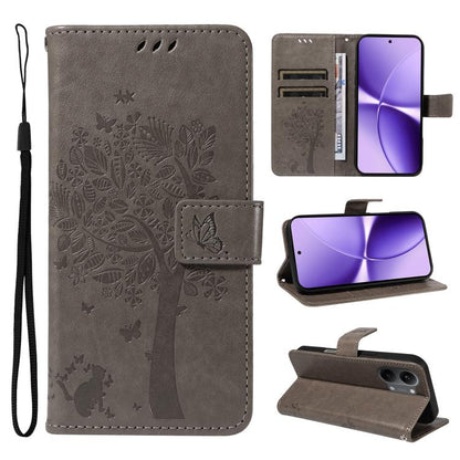 Tree & Cat Embossed Pattern Flip Leather Phone Case, For Redmi Turbo 5 Max 5G, For Redmi Turbo 5 5G / Poco X8 Pro 5G, For Redmi K90 Pro Max/Poco F8 Ultra, For Redmi K90 / Poco F8 Pro, For Redmi 15C 5G / 4G EU 173mm                                      ...
