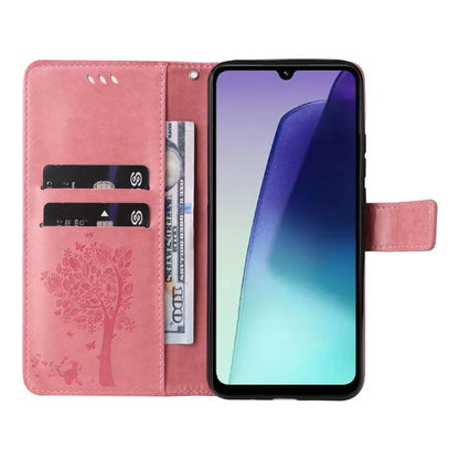 Tree & Cat Embossed Pattern Flip Leather Phone Case, For Redmi 17C/14C 4G/A4 5G/Poco C75 5G, For Redmi Turbo 5 Max 5G, For Redmi Turbo 5 5G / Poco X8 Pro 5G, For Redmi K90 Pro Max/Poco F8 Ultra, For Redmi K90 / Poco F8 Pro, For Redmi 15C 5G / 4G EU 173...