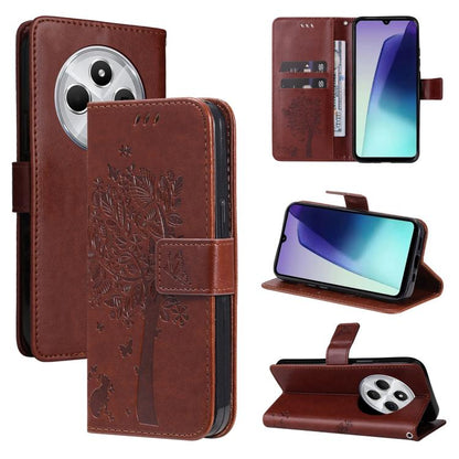 Tree & Cat Embossed Pattern Flip Leather Phone Case, For Redmi 17C/14C 4G/A4 5G/Poco C75 5G, For Redmi Turbo 5 Max 5G, For Redmi Turbo 5 5G / Poco X8 Pro 5G, For Redmi K90 Pro Max/Poco F8 Ultra, For Redmi K90 / Poco F8 Pro, For Redmi 15C 5G / 4G EU 173...