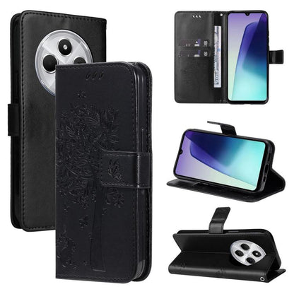 Tree & Cat Embossed Pattern Flip Leather Phone Case, For Redmi 17C/14C 4G/A4 5G/Poco C75 5G, For Redmi Turbo 5 Max 5G, For Redmi Turbo 5 5G / Poco X8 Pro 5G, For Redmi K90 Pro Max/Poco F8 Ultra, For Redmi K90 / Poco F8 Pro, For Redmi 15C 5G / 4G EU 173...