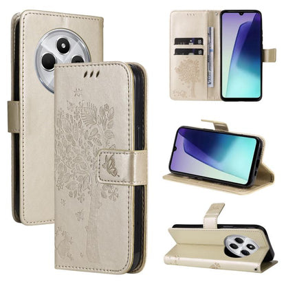 Tree & Cat Embossed Pattern Flip Leather Phone Case, For Redmi 17C/14C 4G/A4 5G/Poco C75 5G, For Redmi Turbo 5 Max 5G, For Redmi Turbo 5 5G / Poco X8 Pro 5G, For Redmi K90 Pro Max/Poco F8 Ultra, For Redmi K90 / Poco F8 Pro, For Redmi 15C 5G / 4G EU 173...