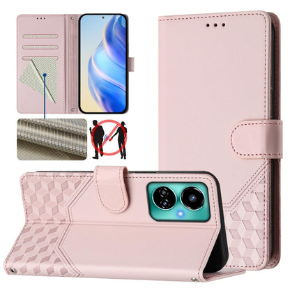 Honeycomb Embossing RFID Leather Phone Case, For Tecno Spark 10 Pro 4G, For Tecno Camon 19 / Camon 19 Pro 5G, For Tecno Pova 4 Pro 4G, For Tecno Pova 4, For Tecno Pova Neo 2, For Tecno Spark 9, For Tecno Spark Go 2022 / Spark 8C                        ...