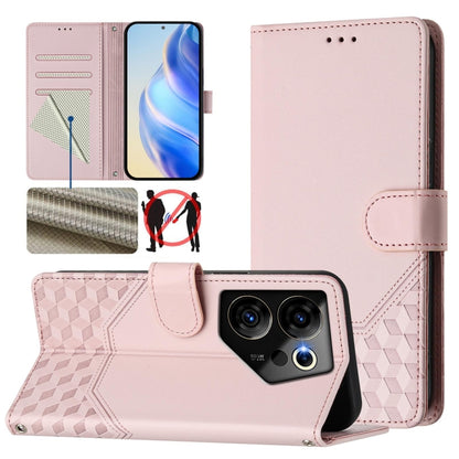 Honeycomb Embossing RFID Leather Phone Case, For Tecno Pova 6 4G, For Tecno Pova 6 5G / 6 Pro 5G, For Tecno Camon 30 Pro 5G, For Tecno Camon 30 5G / 4G, For Tecno Spark 20 Pro+ 4G, For Tecno Spark Go 2024 4G, For Tecno Pova 5 Pro 5G, For Tecno Pova Neo...