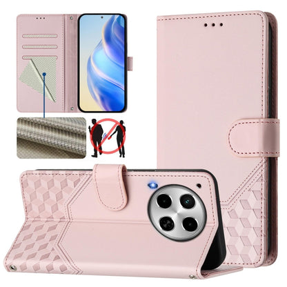 Honeycomb Embossing RFID Leather Phone Case, For Tecno Pova 6 4G, For Tecno Pova 6 5G / 6 Pro 5G, For Tecno Camon 30 Pro 5G, For Tecno Camon 30 5G / 4G, For Tecno Spark 20 Pro+ 4G, For Tecno Spark Go 2024 4G, For Tecno Pova 5 Pro 5G, For Tecno Pova Neo...