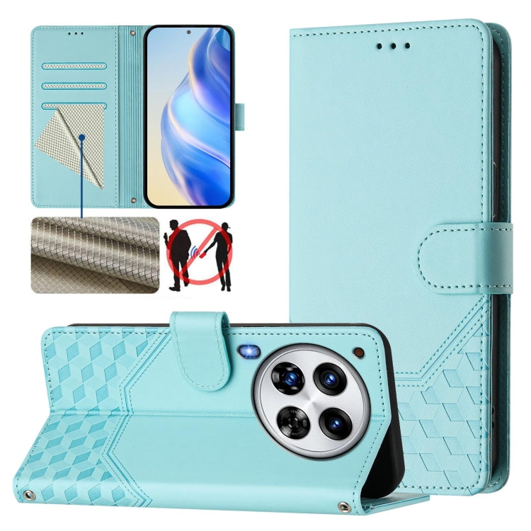 Honeycomb Embossing RFID Leather Phone Case, For Tecno Camon 50 Pro 4G, For Tecno Camon 50 4G, For Tecno Spark Slim 5G, For Tecno Pop 10 / Infinix Smart 10 4G, For Tecno Camon 40 Pro 4G, For Tecno Camon 40 Premier, For Tecno Camon 40 4G                ...