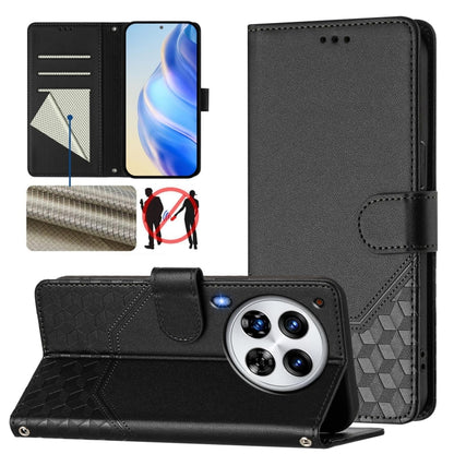 Honeycomb Embossing RFID Leather Phone Case, For Tecno Camon 50 Pro 4G, For Tecno Camon 50 4G, For Tecno Spark Slim 5G, For Tecno Pop 10 / Infinix Smart 10 4G, For Tecno Camon 40 Pro 4G, For Tecno Camon 40 Premier, For Tecno Camon 40 4G                ...