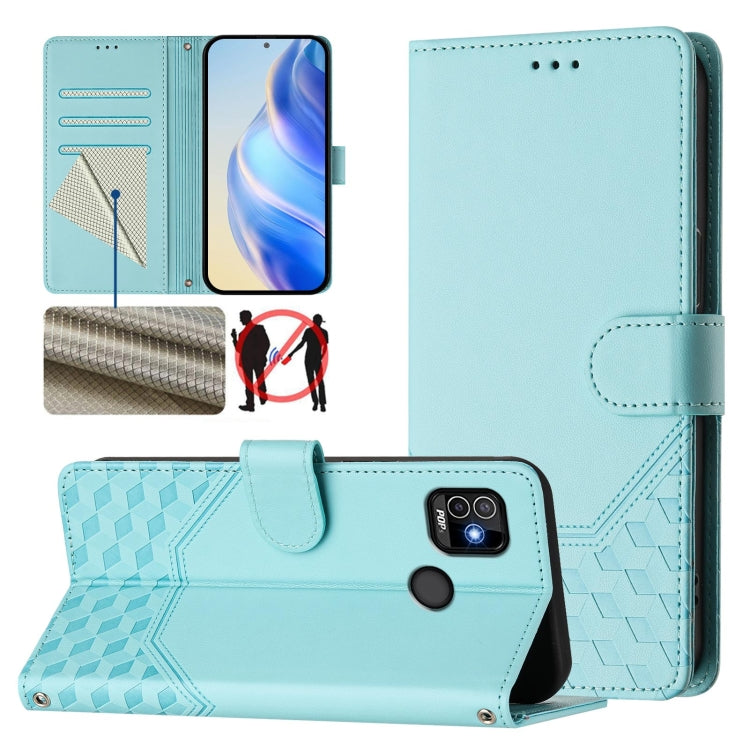 Honeycomb Embossing RFID Leather Phone Case, For Tecno Spark 10 Pro 4G, For Tecno Camon 19 / Camon 19 Pro 5G, For Tecno Pova 4 Pro 4G, For Tecno Pova 4, For Tecno Pova Neo 2, For Tecno Spark 9, For Tecno Spark Go 2022 / Spark 8C                        ...