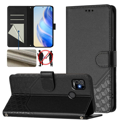 Honeycomb Embossing RFID Leather Phone Case, For Tecno Spark 10 Pro 4G, For Tecno Camon 19 / Camon 19 Pro 5G, For Tecno Pova 4 Pro 4G, For Tecno Pova 4, For Tecno Pova Neo 2, For Tecno Spark 9, For Tecno Spark Go 2022 / Spark 8C                        ...