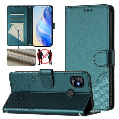 Honeycomb Embossing RFID Leather Phone Case, For Tecno Spark 10 Pro 4G, For Tecno Camon 19 / Camon 19 Pro 5G, For Tecno Pova 4 Pro 4G, For Tecno Pova 4, For Tecno Pova Neo 2, For Tecno Spark 9, For Tecno Spark Go 2022 / Spark 8C                        ...