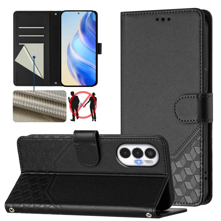 Honeycomb Embossing RFID Leather Phone Case, For Tecno Spark 10 Pro 4G, For Tecno Camon 19 / Camon 19 Pro 5G, For Tecno Pova 4 Pro 4G, For Tecno Pova 4, For Tecno Pova Neo 2, For Tecno Spark 9, For Tecno Spark Go 2022 / Spark 8C                        ...