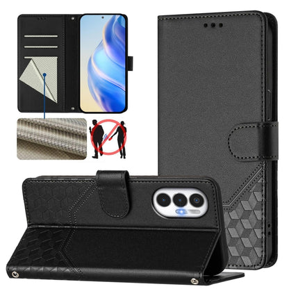 Honeycomb Embossing RFID Leather Phone Case, For Tecno Spark 10 Pro 4G, For Tecno Camon 19 / Camon 19 Pro 5G, For Tecno Pova 4 Pro 4G, For Tecno Pova 4, For Tecno Pova Neo 2, For Tecno Spark 9, For Tecno Spark Go 2022 / Spark 8C                        ...