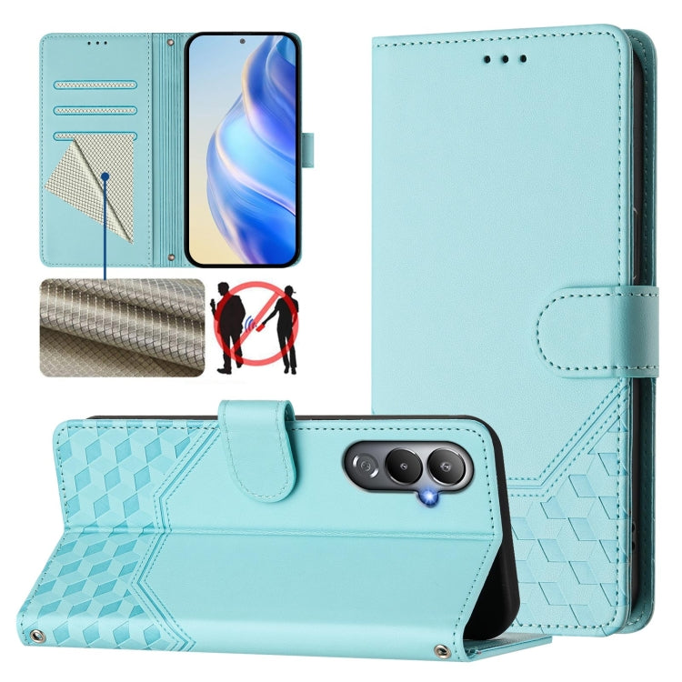 Honeycomb Embossing RFID Leather Phone Case, For Tecno Spark 10 Pro 4G, For Tecno Camon 19 / Camon 19 Pro 5G, For Tecno Pova 4 Pro 4G, For Tecno Pova 4, For Tecno Pova Neo 2, For Tecno Spark 9, For Tecno Spark Go 2022 / Spark 8C                        ...