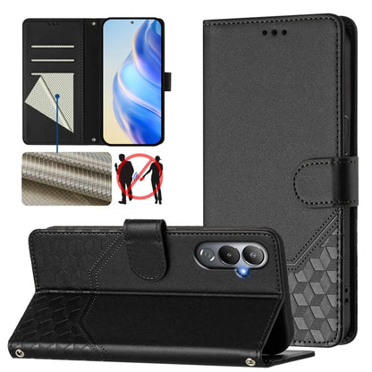 Honeycomb Embossing RFID Leather Phone Case, For Tecno Spark 10 Pro 4G, For Tecno Camon 19 / Camon 19 Pro 5G, For Tecno Pova 4 Pro 4G, For Tecno Pova 4, For Tecno Pova Neo 2, For Tecno Spark 9, For Tecno Spark Go 2022 / Spark 8C                        ...