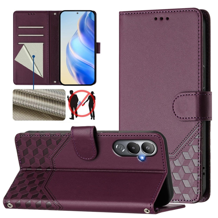 Honeycomb Embossing RFID Leather Phone Case, For Tecno Spark 10 Pro 4G, For Tecno Camon 19 / Camon 19 Pro 5G, For Tecno Pova 4 Pro 4G, For Tecno Pova 4, For Tecno Pova Neo 2, For Tecno Spark 9, For Tecno Spark Go 2022 / Spark 8C                        ...