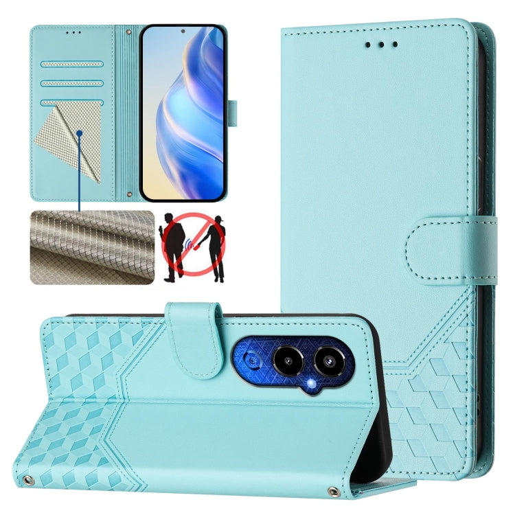Honeycomb Embossing RFID Leather Phone Case, For Tecno Spark 10 Pro 4G, For Tecno Camon 19 / Camon 19 Pro 5G, For Tecno Pova 4 Pro 4G, For Tecno Pova 4, For Tecno Pova Neo 2, For Tecno Spark 9, For Tecno Spark Go 2022 / Spark 8C                        ...