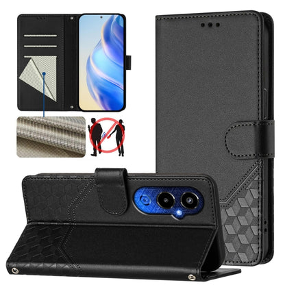 Honeycomb Embossing RFID Leather Phone Case, For Tecno Spark 10 Pro 4G, For Tecno Camon 19 / Camon 19 Pro 5G, For Tecno Pova 4 Pro 4G, For Tecno Pova 4, For Tecno Pova Neo 2, For Tecno Spark 9, For Tecno Spark Go 2022 / Spark 8C                        ...