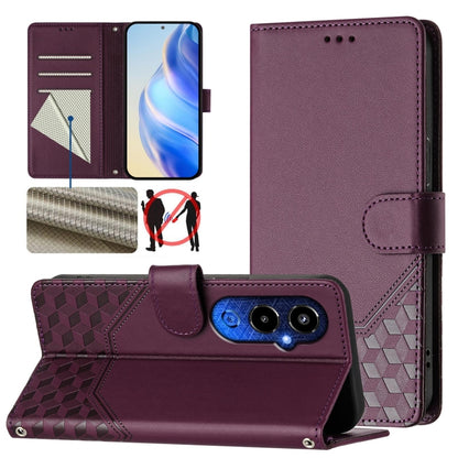 Honeycomb Embossing RFID Leather Phone Case, For Tecno Spark 10 Pro 4G, For Tecno Camon 19 / Camon 19 Pro 5G, For Tecno Pova 4 Pro 4G, For Tecno Pova 4, For Tecno Pova Neo 2, For Tecno Spark 9, For Tecno Spark Go 2022 / Spark 8C                        ...