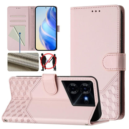 Honeycomb Embossing RFID Leather Phone Case, For Tecno Pova 6 4G, For Tecno Pova 6 5G / 6 Pro 5G, For Tecno Camon 30 Pro 5G, For Tecno Camon 30 5G / 4G, For Tecno Spark 20 Pro+ 4G, For Tecno Spark Go 2024 4G, For Tecno Pova 5 Pro 5G, For Tecno Pova Neo...