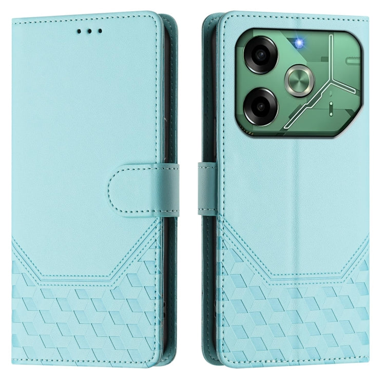 Honeycomb Embossing RFID Leather Phone Case, For Tecno Pova 6 4G, For Tecno Pova 6 5G / 6 Pro 5G, For Tecno Camon 30 Pro 5G, For Tecno Camon 30 5G / 4G, For Tecno Spark 20 Pro+ 4G, For Tecno Spark Go 2024 4G, For Tecno Pova 5 Pro 5G, For Tecno Pova Neo...