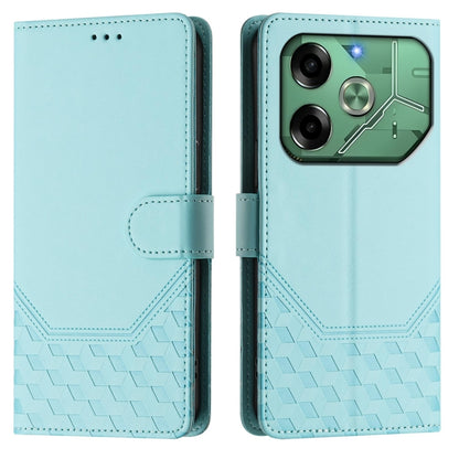 Honeycomb Embossing RFID Leather Phone Case, For Tecno Pova 6 4G, For Tecno Pova 6 5G / 6 Pro 5G, For Tecno Camon 30 Pro 5G, For Tecno Camon 30 5G / 4G, For Tecno Spark 20 Pro+ 4G, For Tecno Spark Go 2024 4G, For Tecno Pova 5 Pro 5G, For Tecno Pova Neo...