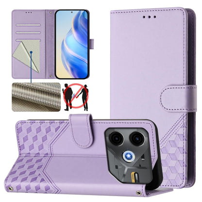 Honeycomb Embossing RFID Leather Phone Case, For Tecno Camon 50 Pro 4G, For Tecno Camon 50 4G, For Tecno Spark Slim 5G, For Tecno Pop 10 / Infinix Smart 10 4G, For Tecno Camon 40 Pro 4G, For Tecno Camon 40 Premier, For Tecno Camon 40 4G                ...