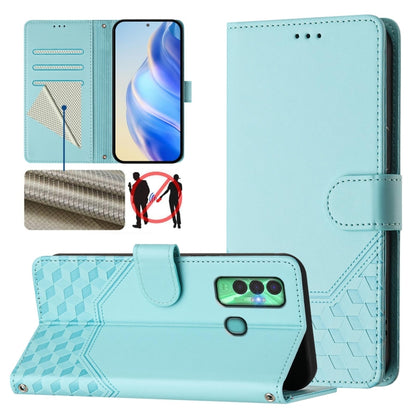Honeycomb Embossing RFID Leather Phone Case, For Tecno Spark 10 Pro 4G, For Tecno Camon 19 / Camon 19 Pro 5G, For Tecno Pova 4 Pro 4G, For Tecno Pova 4, For Tecno Pova Neo 2, For Tecno Spark 9, For Tecno Spark Go 2022 / Spark 8C                        ...