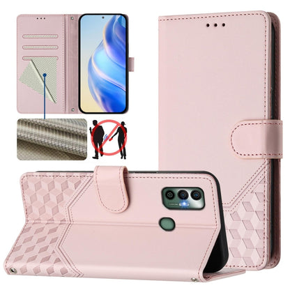 Honeycomb Embossing RFID Leather Phone Case, For Tecno Spark 10 Pro 4G, For Tecno Camon 19 / Camon 19 Pro 5G, For Tecno Pova 4 Pro 4G, For Tecno Pova 4, For Tecno Pova Neo 2, For Tecno Spark 9, For Tecno Spark Go 2022 / Spark 8C                        ...