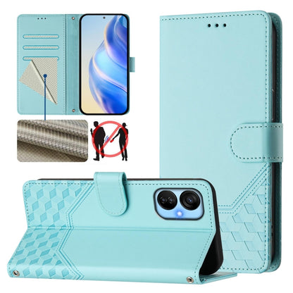 Honeycomb Embossing RFID Leather Phone Case, For Tecno Spark 10 Pro 4G, For Tecno Camon 19 / Camon 19 Pro 5G, For Tecno Pova 4 Pro 4G, For Tecno Pova 4, For Tecno Pova Neo 2, For Tecno Spark 9, For Tecno Spark Go 2022 / Spark 8C                        ...