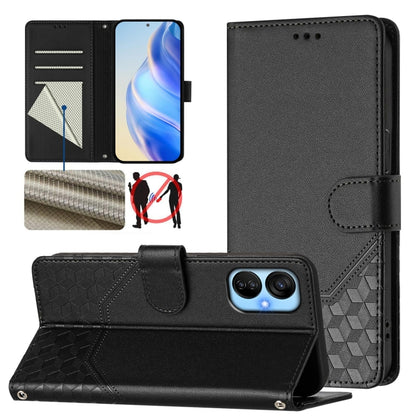 Honeycomb Embossing RFID Leather Phone Case, For Tecno Spark 10 Pro 4G, For Tecno Camon 19 / Camon 19 Pro 5G, For Tecno Pova 4 Pro 4G, For Tecno Pova 4, For Tecno Pova Neo 2, For Tecno Spark 9, For Tecno Spark Go 2022 / Spark 8C                        ...