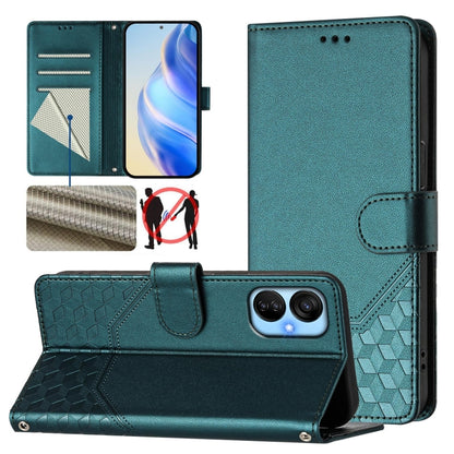 Honeycomb Embossing RFID Leather Phone Case, For Tecno Spark 10 Pro 4G, For Tecno Camon 19 / Camon 19 Pro 5G, For Tecno Pova 4 Pro 4G, For Tecno Pova 4, For Tecno Pova Neo 2, For Tecno Spark 9, For Tecno Spark Go 2022 / Spark 8C                        ...