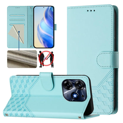 Honeycomb Embossing RFID Leather Phone Case, For Tecno Spark 10 Pro 4G, For Tecno Camon 19 / Camon 19 Pro 5G, For Tecno Pova 4 Pro 4G, For Tecno Pova 4, For Tecno Pova Neo 2, For Tecno Spark 9, For Tecno Spark Go 2022 / Spark 8C                        ...