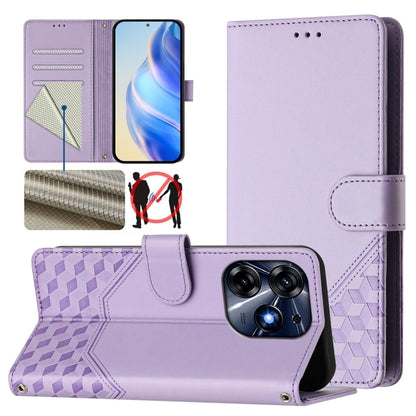 Honeycomb Embossing RFID Leather Phone Case, For Tecno Spark 10 Pro 4G, For Tecno Camon 19 / Camon 19 Pro 5G, For Tecno Pova 4 Pro 4G, For Tecno Pova 4, For Tecno Pova Neo 2, For Tecno Spark 9, For Tecno Spark Go 2022 / Spark 8C                        ...