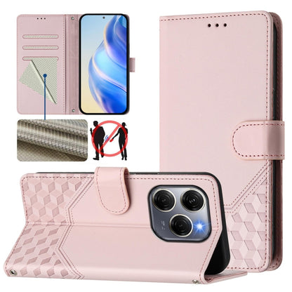 Honeycomb Embossing RFID Leather Phone Case, For Tecno Camon 50 Pro 4G, For Tecno Camon 50 4G, For Tecno Spark Slim 5G, For Tecno Pop 10 / Infinix Smart 10 4G, For Tecno Camon 40 Pro 4G, For Tecno Camon 40 Premier, For Tecno Camon 40 4G                ...
