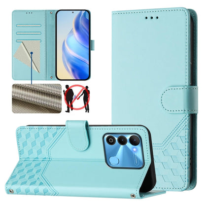 Honeycomb Embossing RFID Leather Phone Case, For Tecno Spark 10 Pro 4G, For Tecno Camon 19 / Camon 19 Pro 5G, For Tecno Pova 4 Pro 4G, For Tecno Pova 4, For Tecno Pova Neo 2, For Tecno Spark 9, For Tecno Spark Go 2022 / Spark 8C                        ...