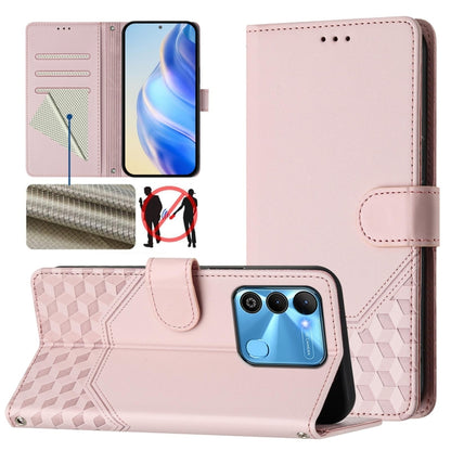 Honeycomb Embossing RFID Leather Phone Case, For Tecno Spark 10 Pro 4G, For Tecno Camon 19 / Camon 19 Pro 5G, For Tecno Pova 4 Pro 4G, For Tecno Pova 4, For Tecno Pova Neo 2, For Tecno Spark 9, For Tecno Spark Go 2022 / Spark 8C                        ...