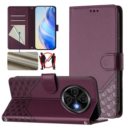 Honeycomb Embossing RFID Leather Phone Case, For Tecno Camon 50 Pro 4G, For Tecno Camon 50 4G, For Tecno Spark Slim 5G, For Tecno Pop 10 / Infinix Smart 10 4G, For Tecno Camon 40 Pro 4G, For Tecno Camon 40 Premier, For Tecno Camon 40 4G                ...