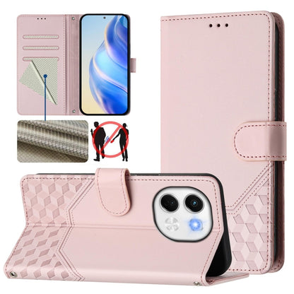 Honeycomb Embossing RFID Leather Phone Case, For Tecno Camon 50 Pro 4G, For Tecno Camon 50 4G, For Tecno Spark Slim 5G, For Tecno Pop 10 / Infinix Smart 10 4G, For Tecno Camon 40 Pro 4G, For Tecno Camon 40 Premier, For Tecno Camon 40 4G                ...