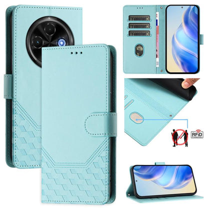 Honeycomb Embossing RFID Leather Phone Case, For Tecno Camon 50 Pro 4G, For Tecno Camon 50 4G, For Tecno Spark Slim 5G, For Tecno Pop 10 / Infinix Smart 10 4G, For Tecno Camon 40 Pro 4G, For Tecno Camon 40 Premier, For Tecno Camon 40 4G                ...
